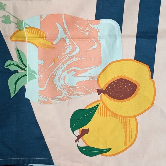 Tag Peach + Thyme Whiskey Smash Cotton Tea Towel - Picture 2 of 2